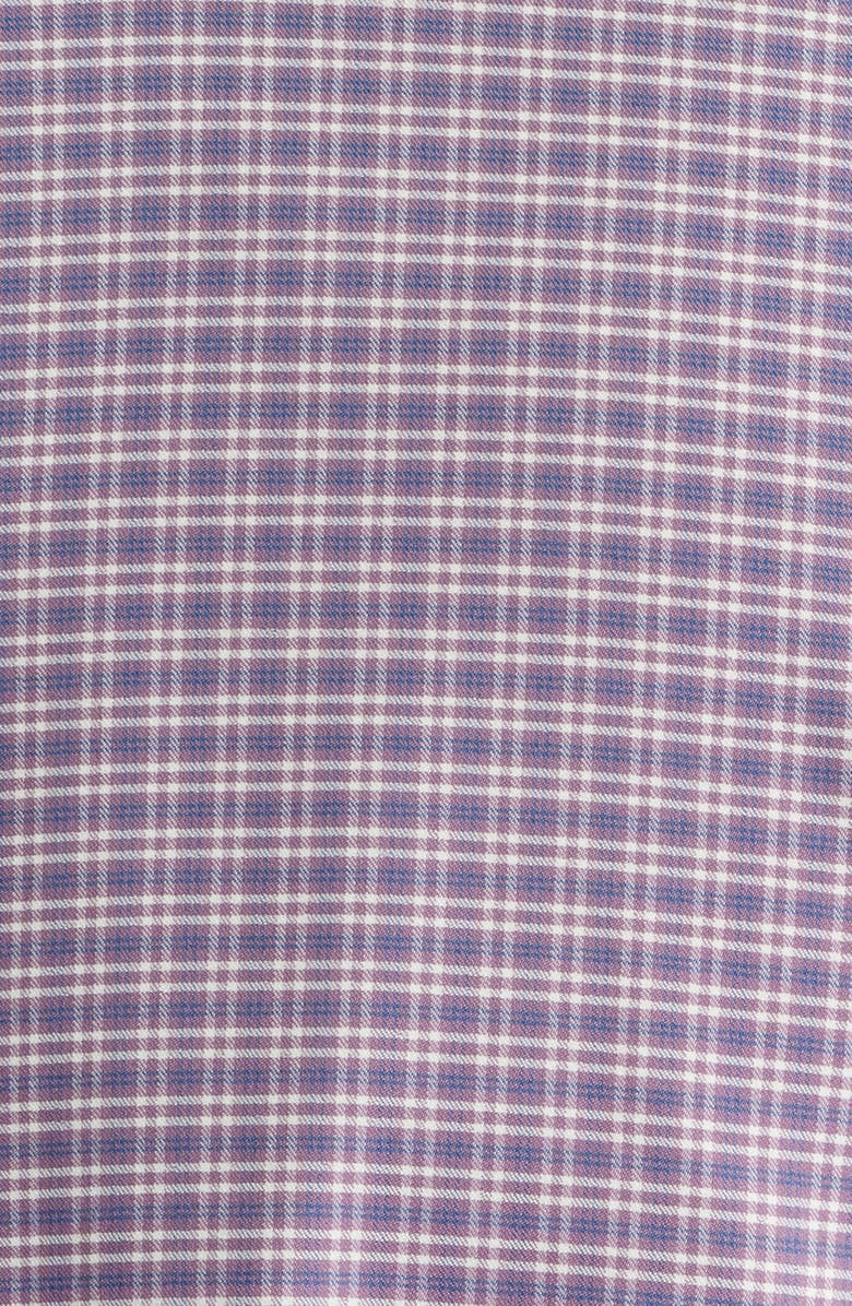 Peter Millar Petaluma Check Performance Twill Button-Down Shirt, Alternate, color, Parisian Fig
