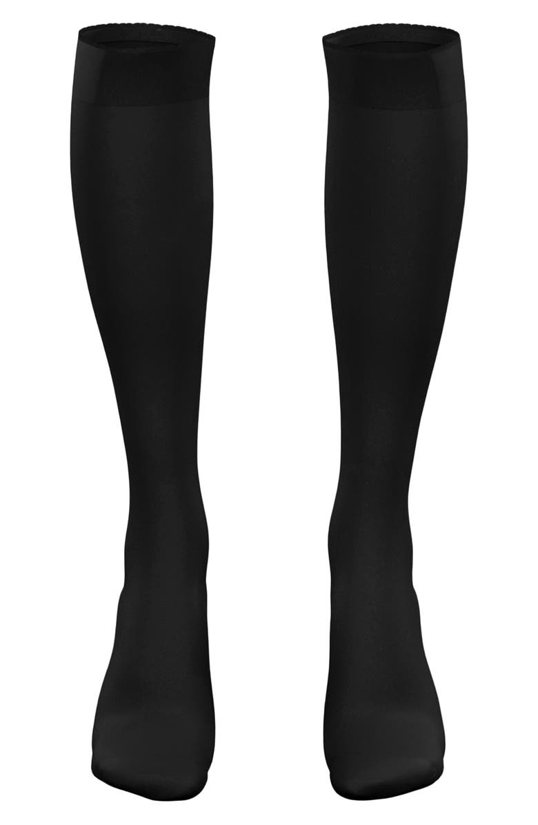 Wolford 50 Denier Knee High Socks, Alternate, color, Black