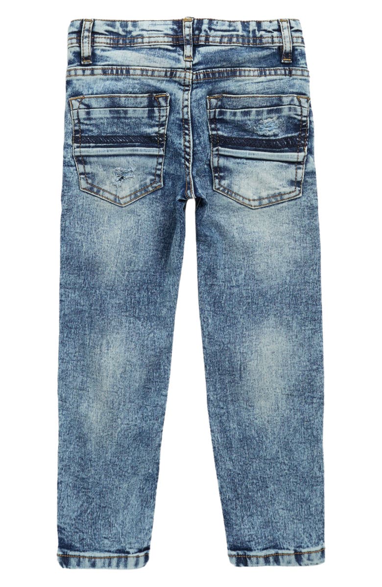 XRAY Kids' Super Flex Acid Wash Distressed Jeans, Alternate, color, 