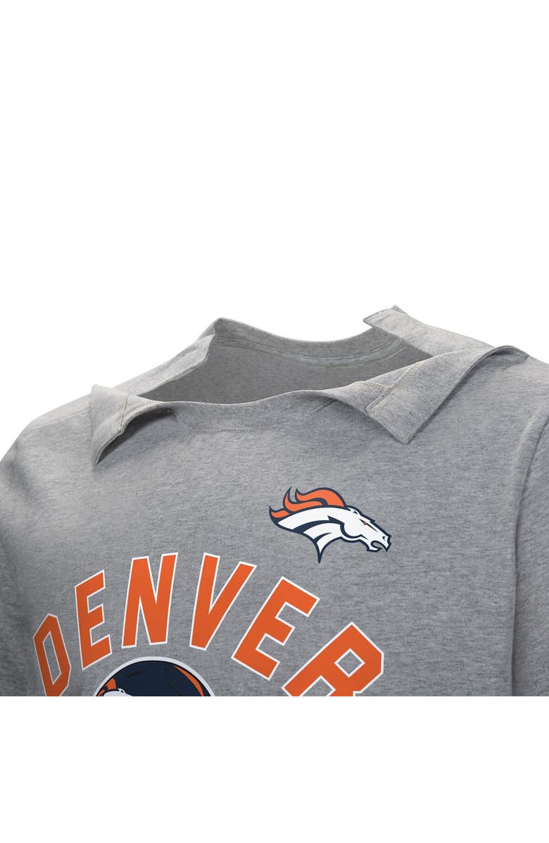 NFL Men's Gray Denver Broncos Tackle Adaptive T-Shirt, Alternate, color, Gray