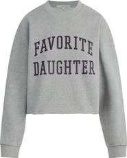 Favorite Daughter Cropped Collegiate Sweatshirt