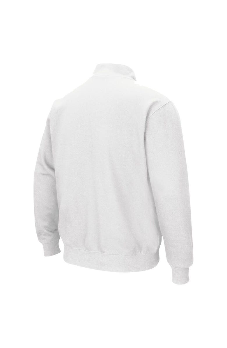 COLOSSEUM Men's Colosseum White Virginia Cavaliers Tortugas Team Logo Quarter-Zip Jacket, Alternate, color, White