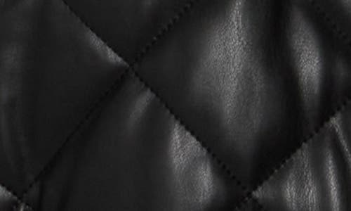 Hutch Mason Diamond Quilted Coat In Black