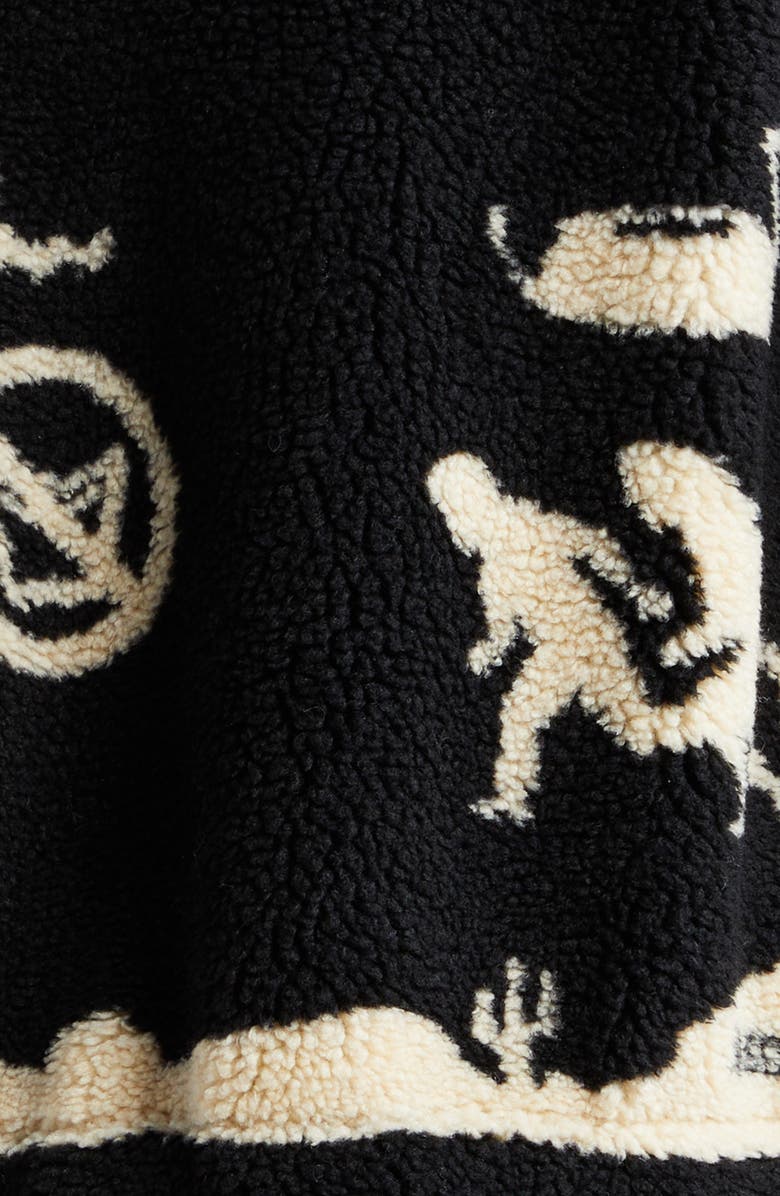 4SDesigns High Pile Fleece Bomber Jacket, Alternate, color, 