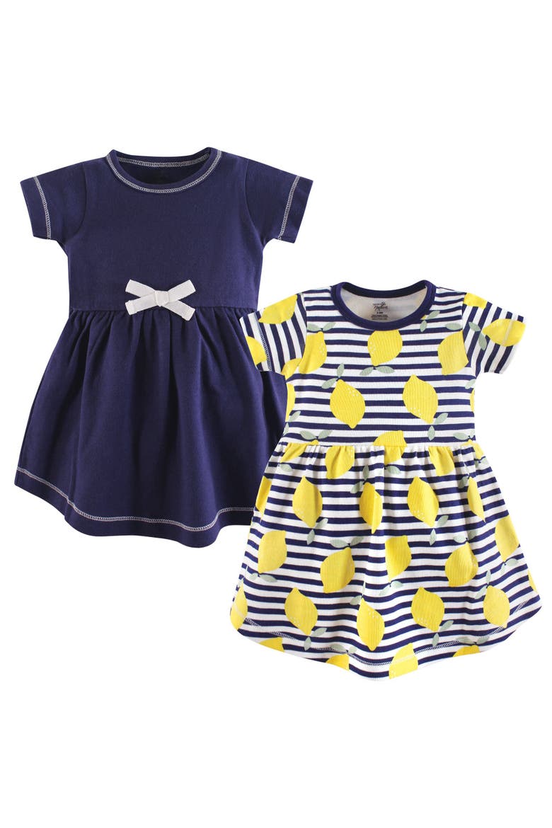 Organic Cotton Dress Duo Short and Styles, Main, color, Lemons