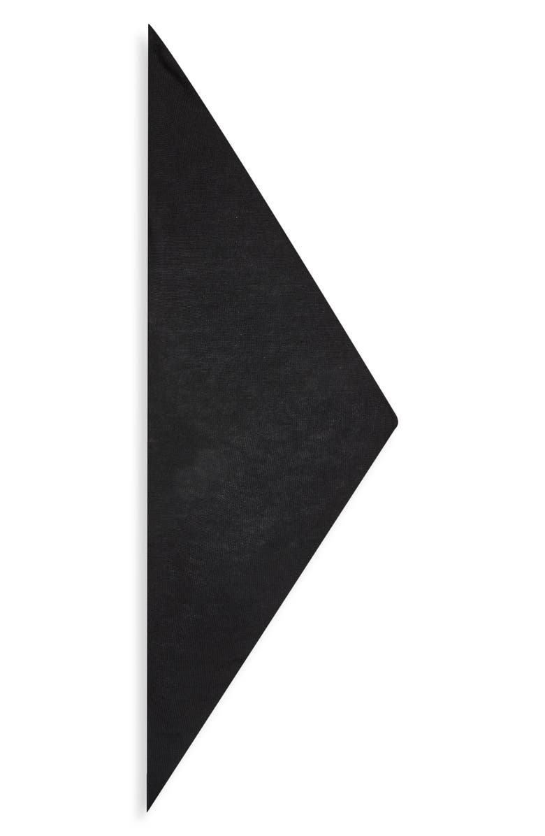 Johnstons of Elgin Triangle Cashmere & Silk Scarf, Main, color, Black