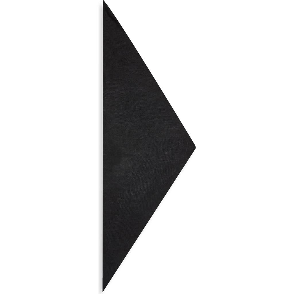 Johnstons Of Elgin Triangle Cashmere & Silk Scarf In Black
