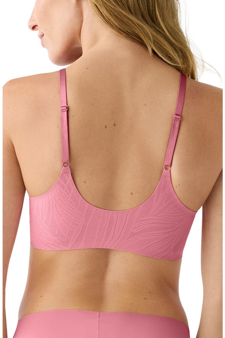 Lace Triangle Bralette, Alternate, color, WILD ROSE