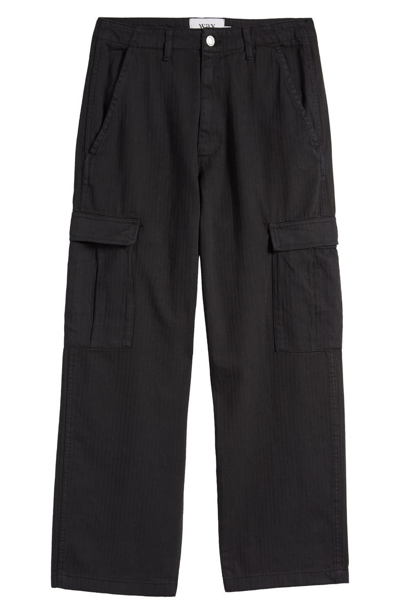 Wax London Santo Herringbone Organic Cotton Cargo Pants, Alternate, color,