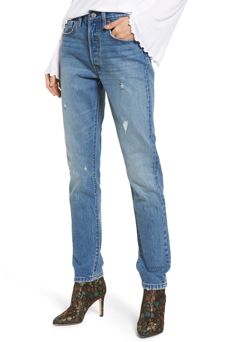 Levi's® 501 High Waist Skinny Jeans, Main, color, LEAVE A TRACE
