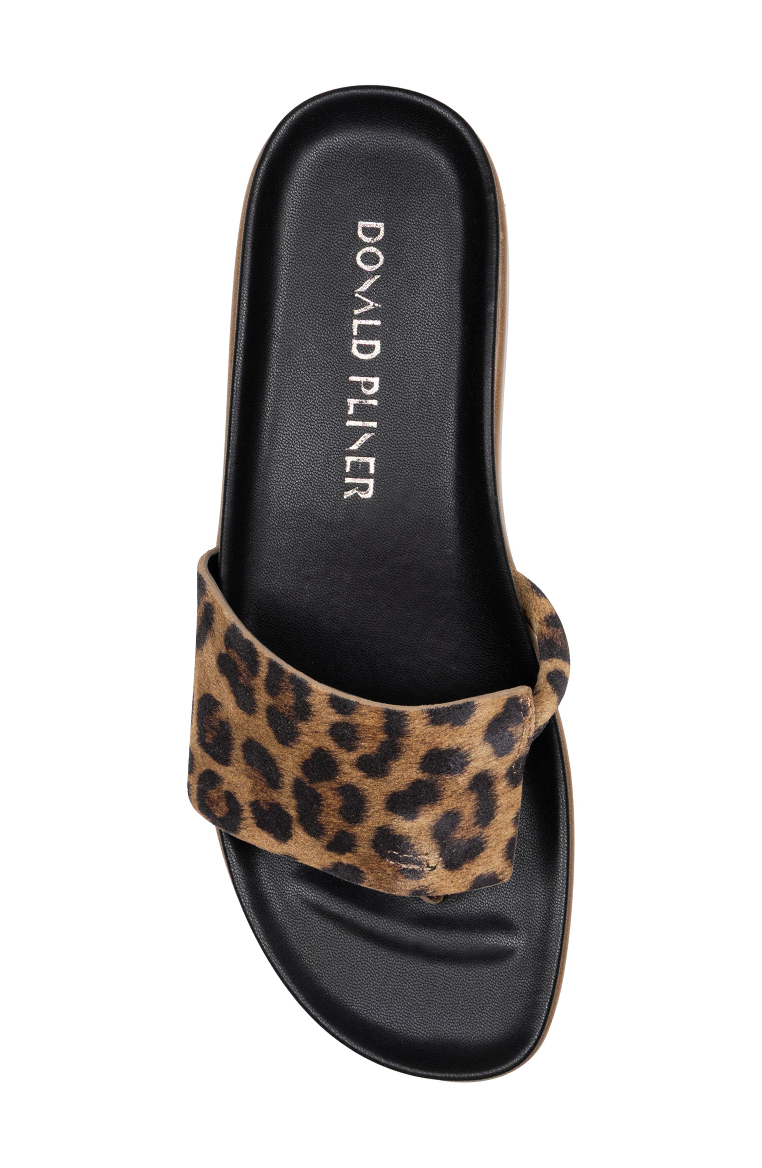 Donald Pliner Leopard Print Slide Sandal, Alternate, color, Leopard
