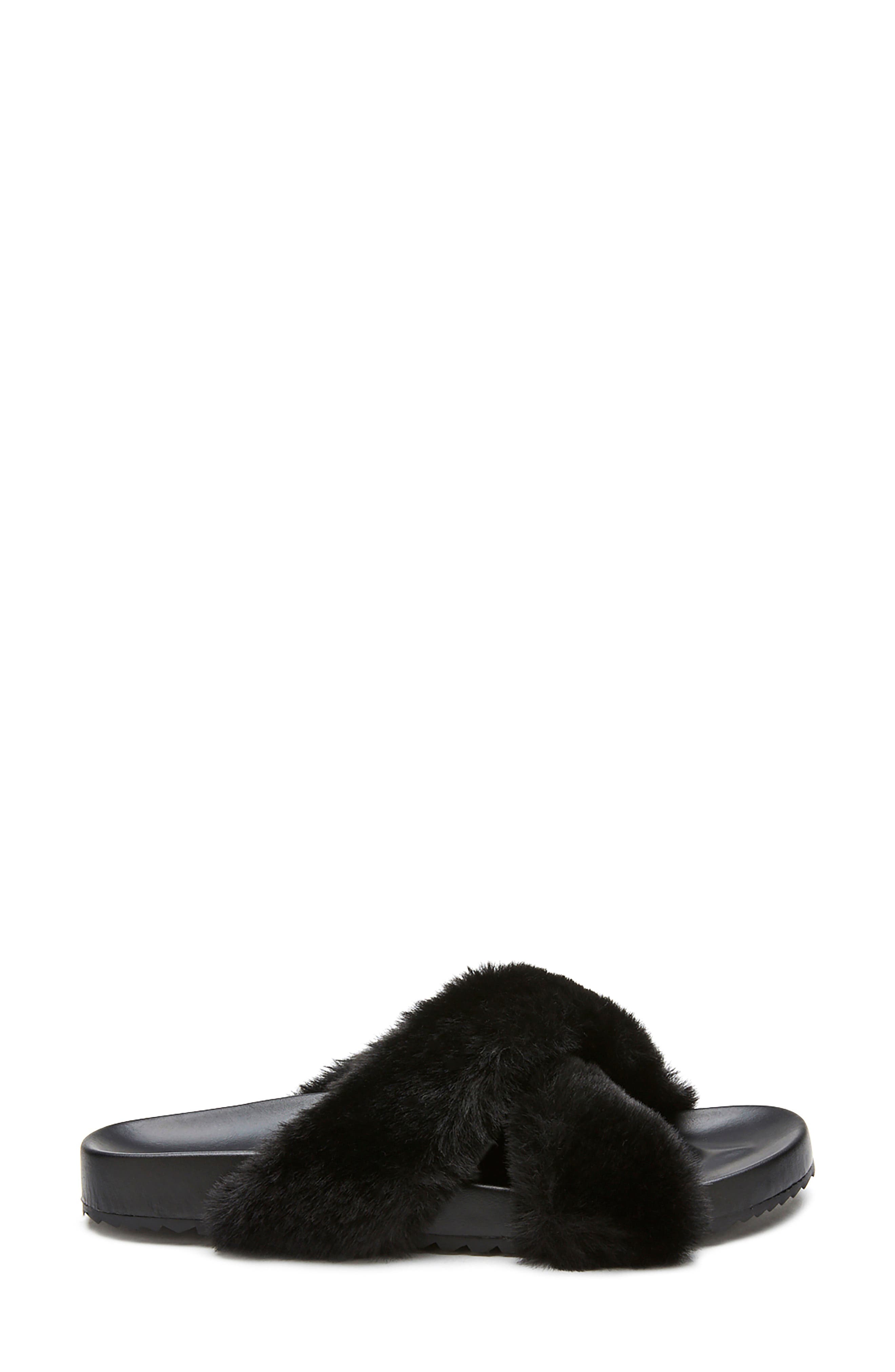 Coconuts by Matisse Seasons Faux Fur Slide Sandal, Alternate, color, 