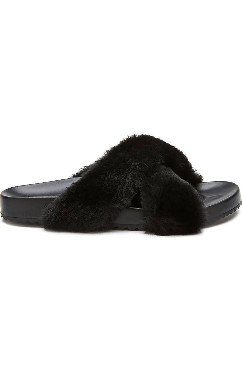 Coconuts by Matisse Seasons Faux Fur Slide Sandal, Alternate, color,
