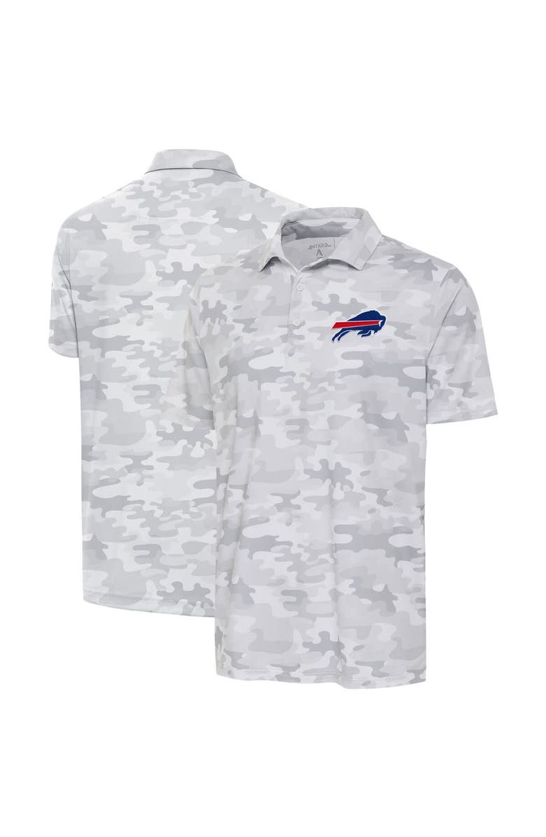 ANTIGUA Men's Antigua White Buffalo Bills Collide Polo, Alternate, color, White