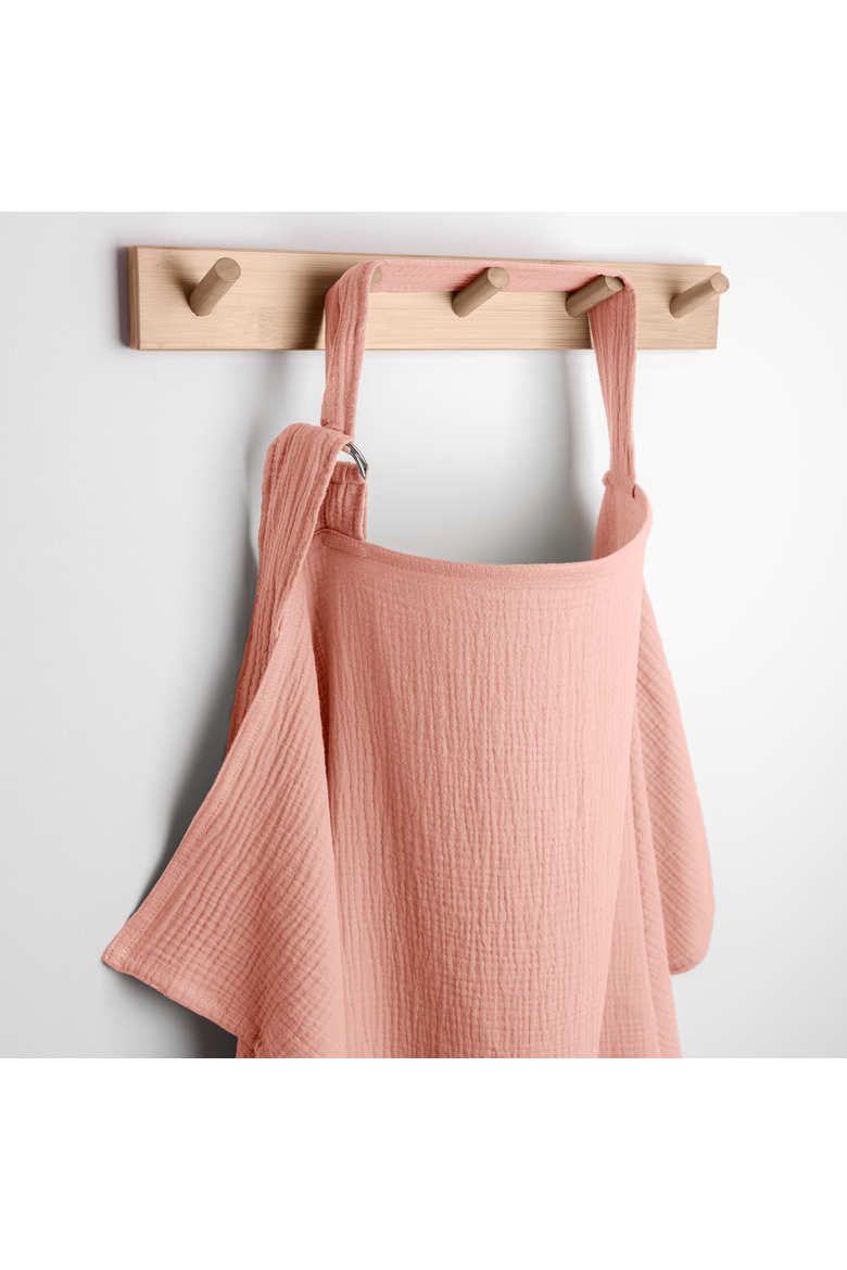 Muslin Nursing Cover, 100% Cotton - 1 Pack, Main, color, Bold Blush