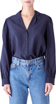 English Factory Scallop Collar Shirt