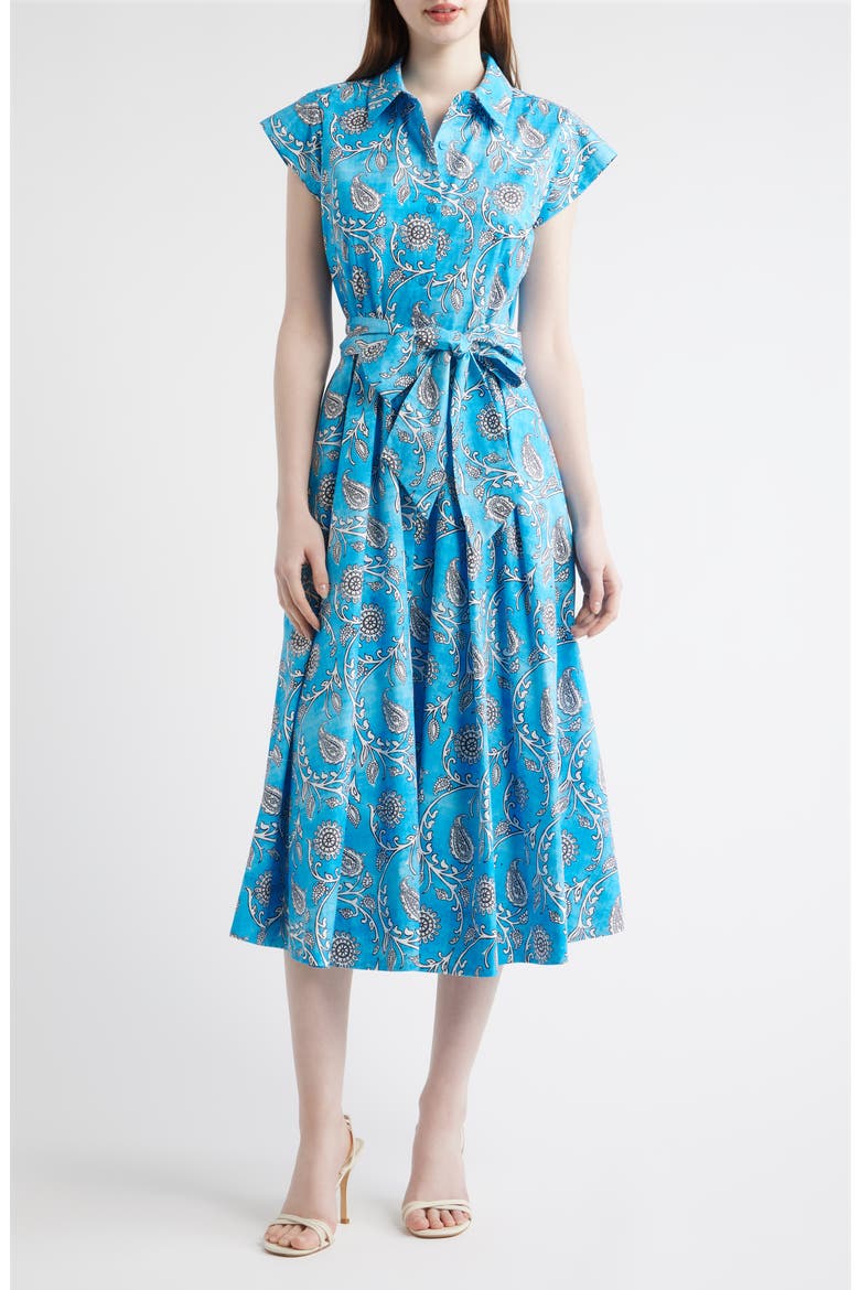The Fran Kaleidoscope Maxi Shirtdress, Main, color, KALEIDOSCOPE PRINT