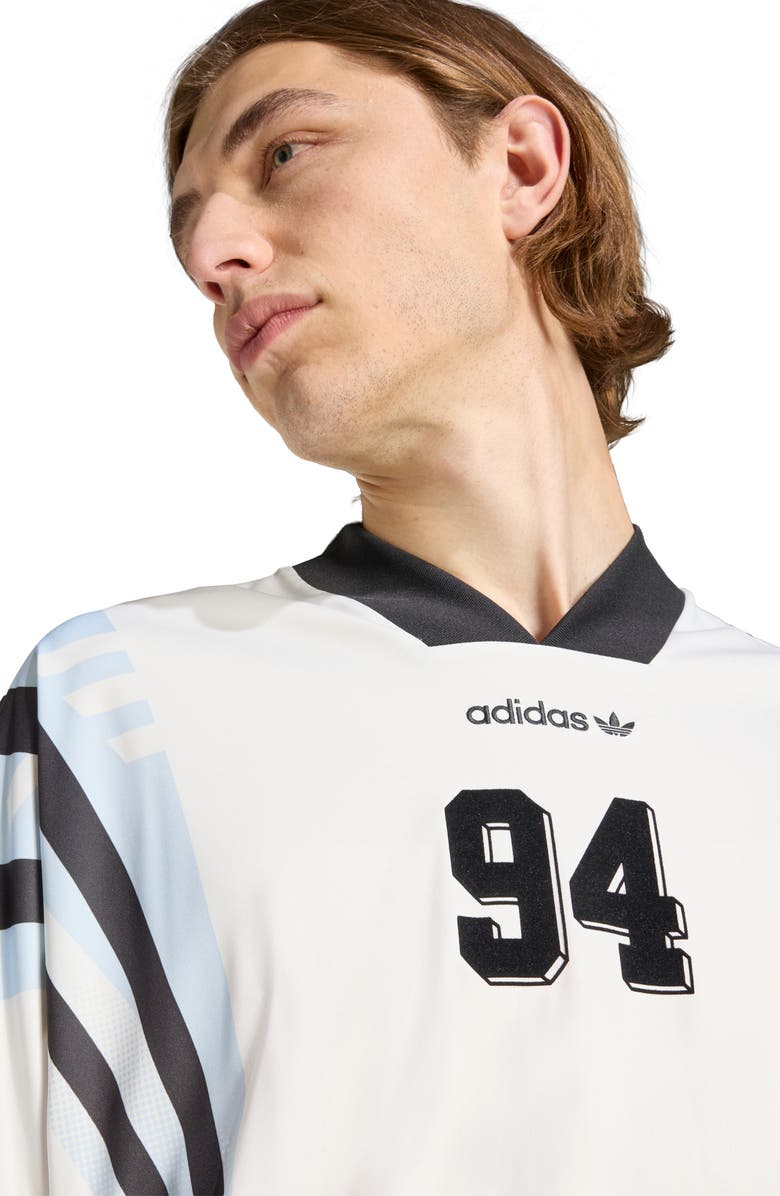 adidas Santiago AOP Infill Soccer Jersey, Alternate, color, Cloud White/ /