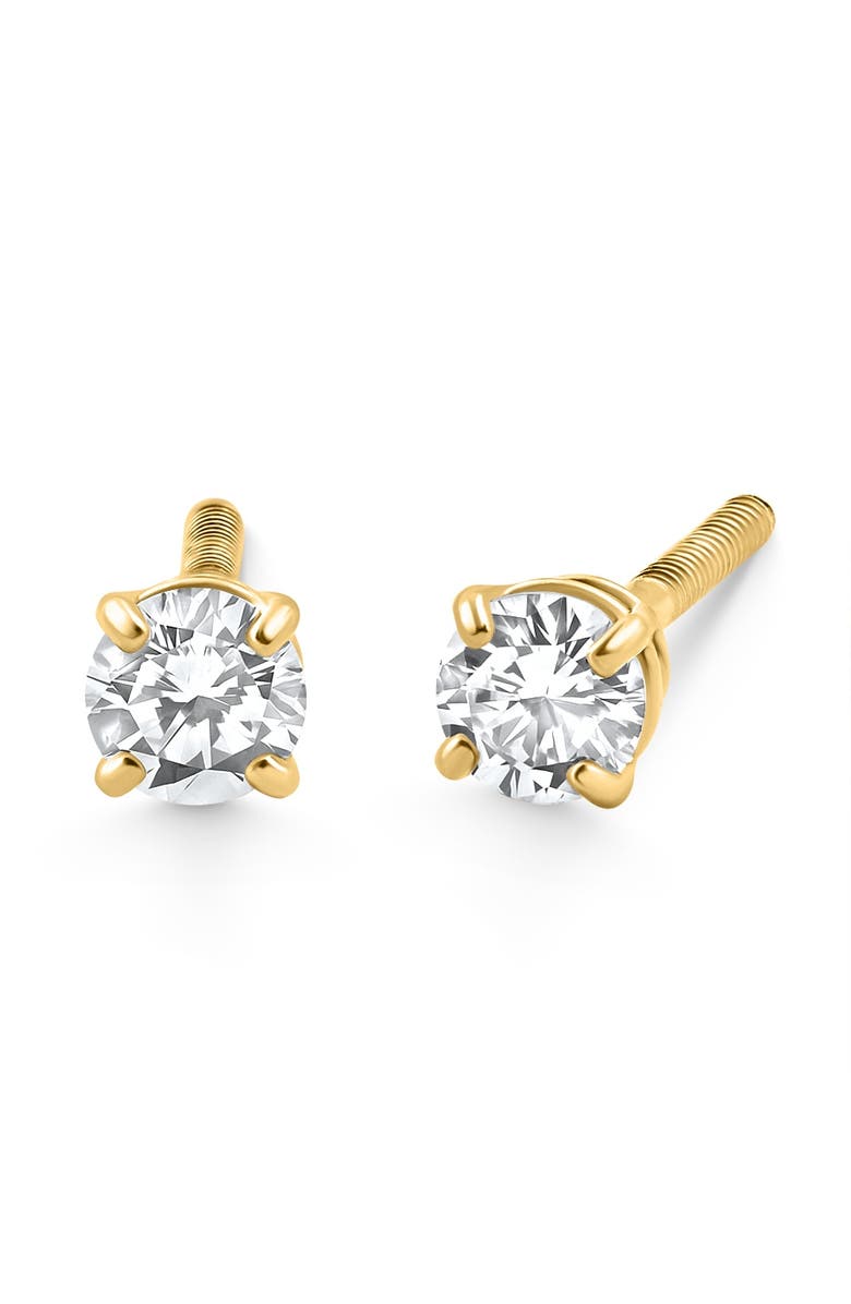 Bliss Diamond 1/4 Ct TW Diamond Screw Back Studs 14k Gold Lab Grown, Main, color,