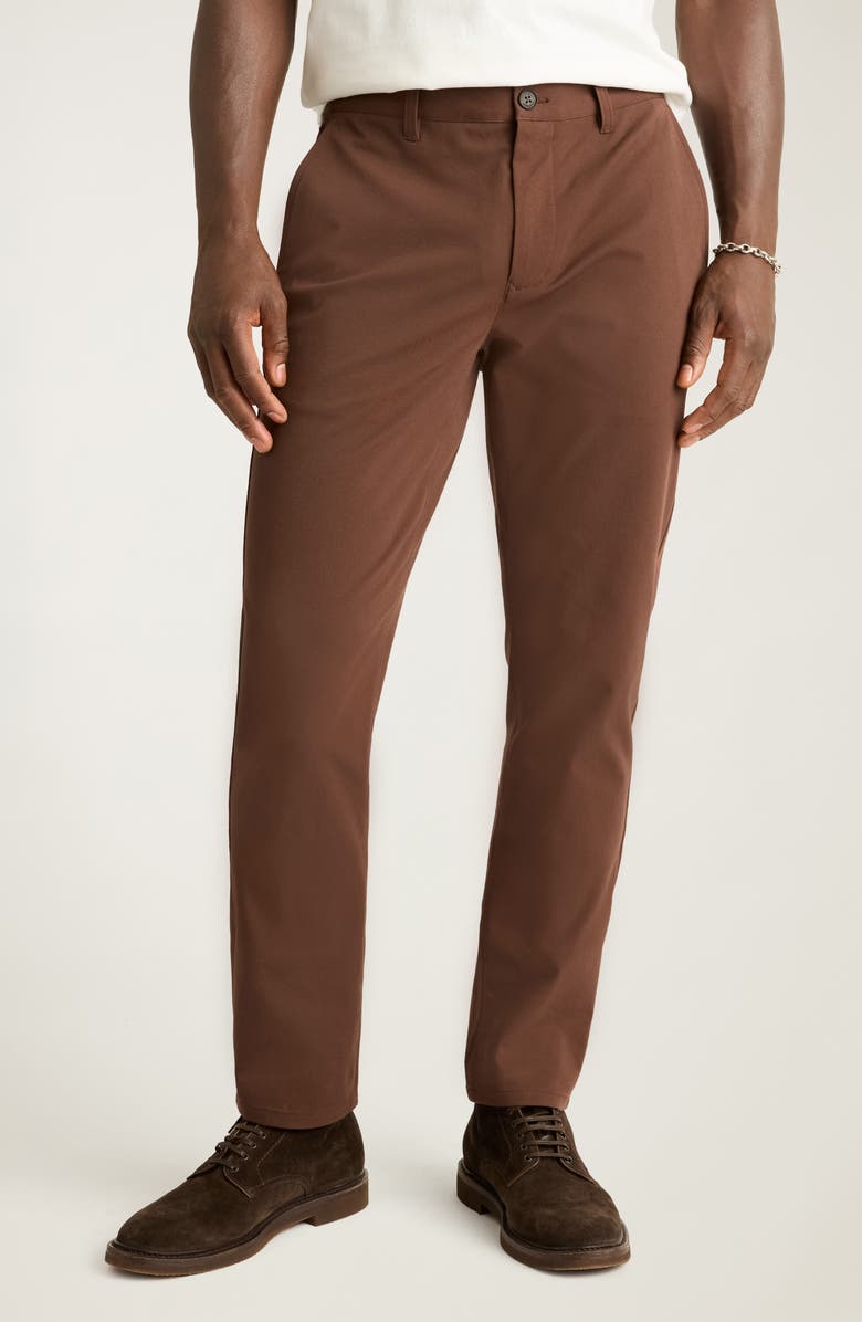 Bonobos Washed Stretch Cotton Chino 2.0 Pants, Main, color, Shaved Chocolate