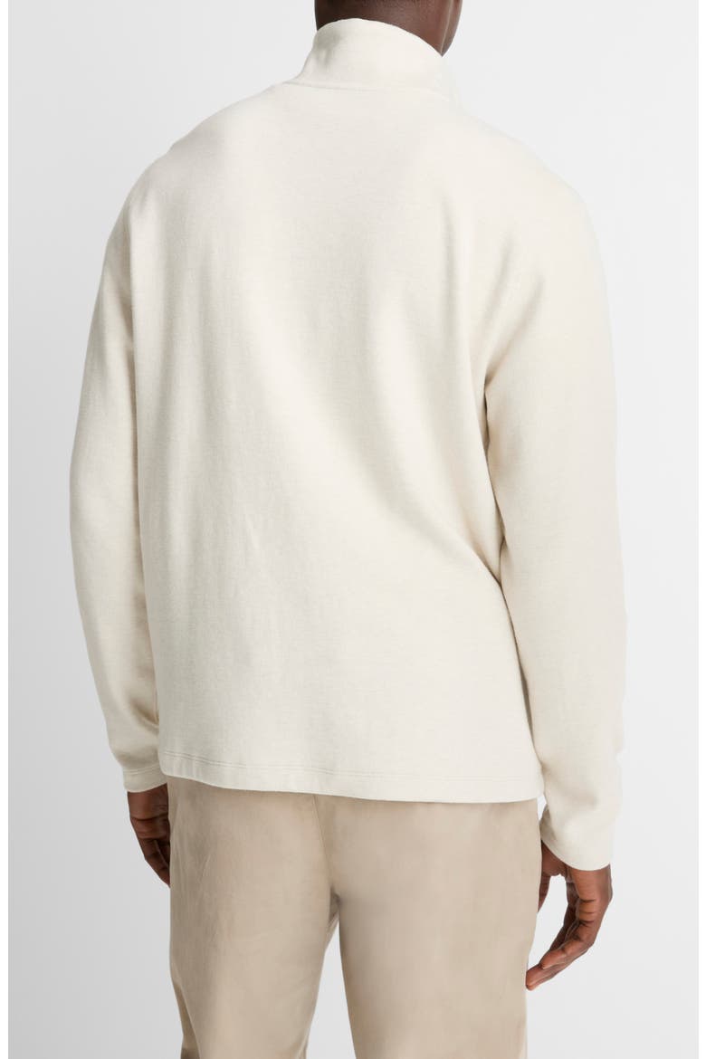 Long Sleeve Stand Collar Cotton Henley, Alternate, color, BONE