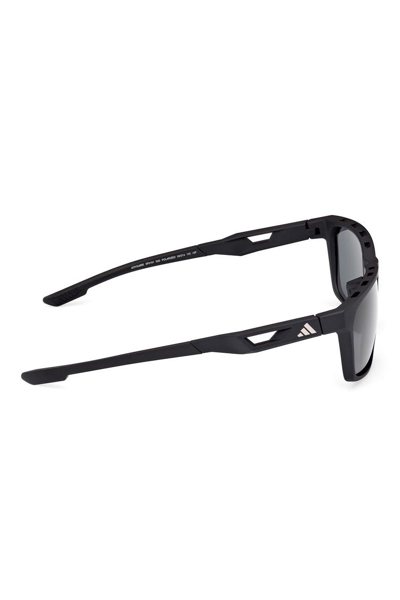 59mm Navigator Sunglasses, Alternate, color, MATTE BLACK / SMOKE POLARIZED