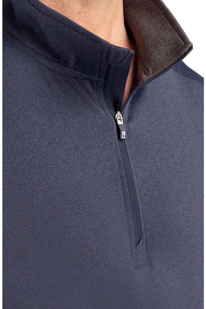 Forge Epic Confidence Performance Quarter Zip Pullover, Alternate, color, DARK NAVY BLUE HEATHER