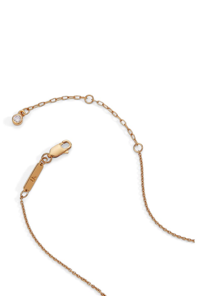 Delicate Pave Star of David Pendant Necklace, Alternate, color, Gold