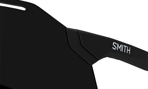 Smith Vert 139mm Chromapop™ Polarized Shield Sunglasses In Matte Black/chromapop Black