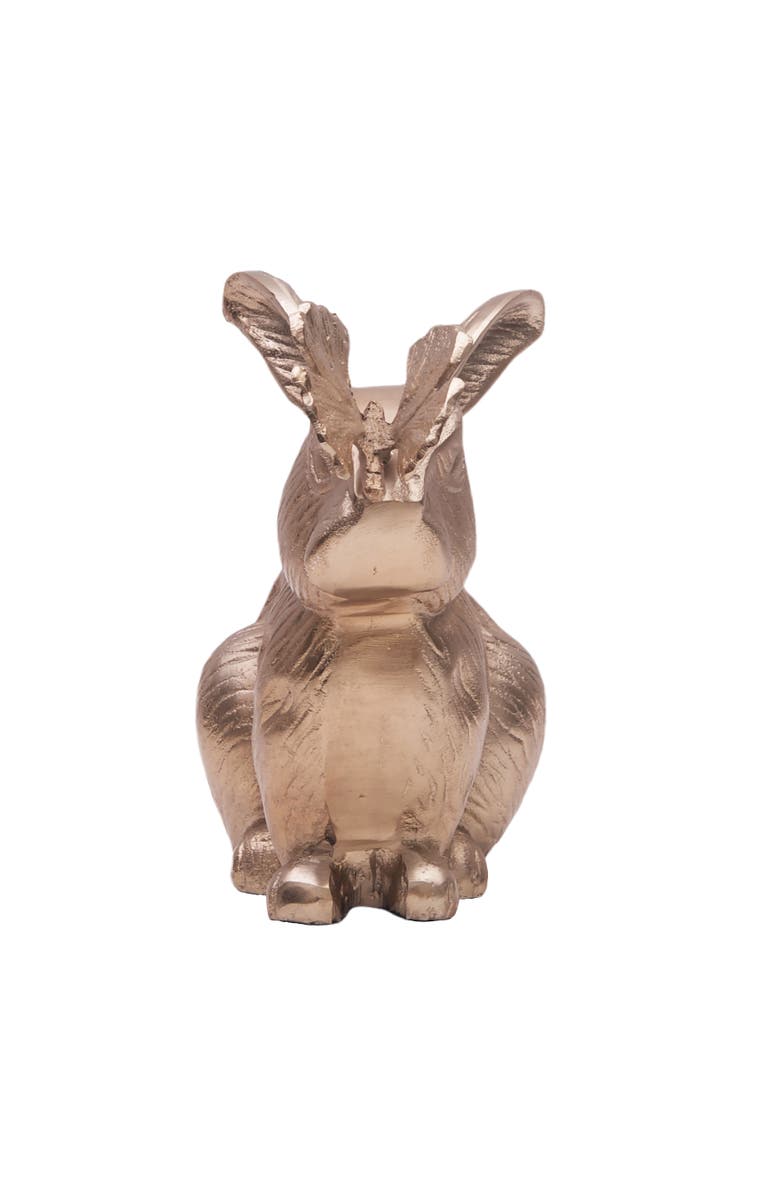 Gallerie II Metal Solid Easter Bunny Rabbit Decorative Figurine, Alternate, color, Gold