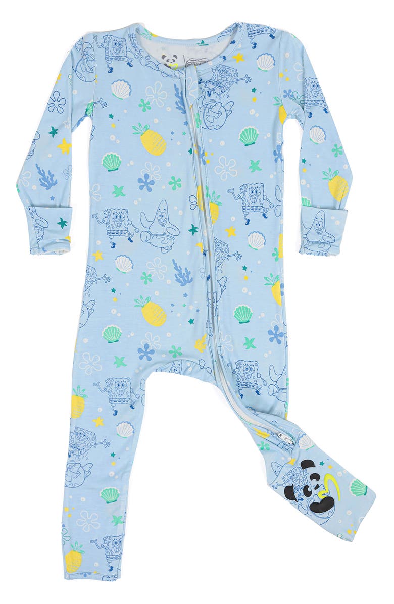 Bellabu Bear x SpongeBob<sup>®</sup> Fun Fitted Convertible One-Piece Pajamas, Main, color, 
