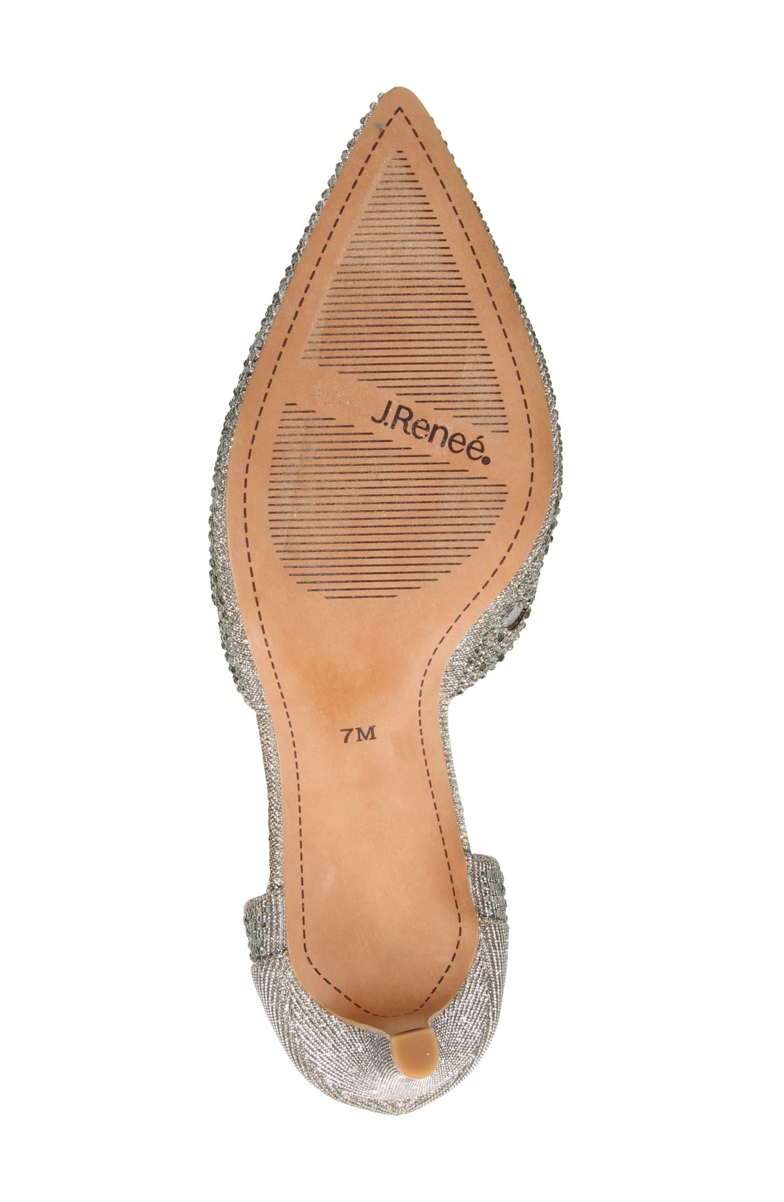 Lisha Rhinestone Pointed Toe Pump, Alternate, color, PEWTER