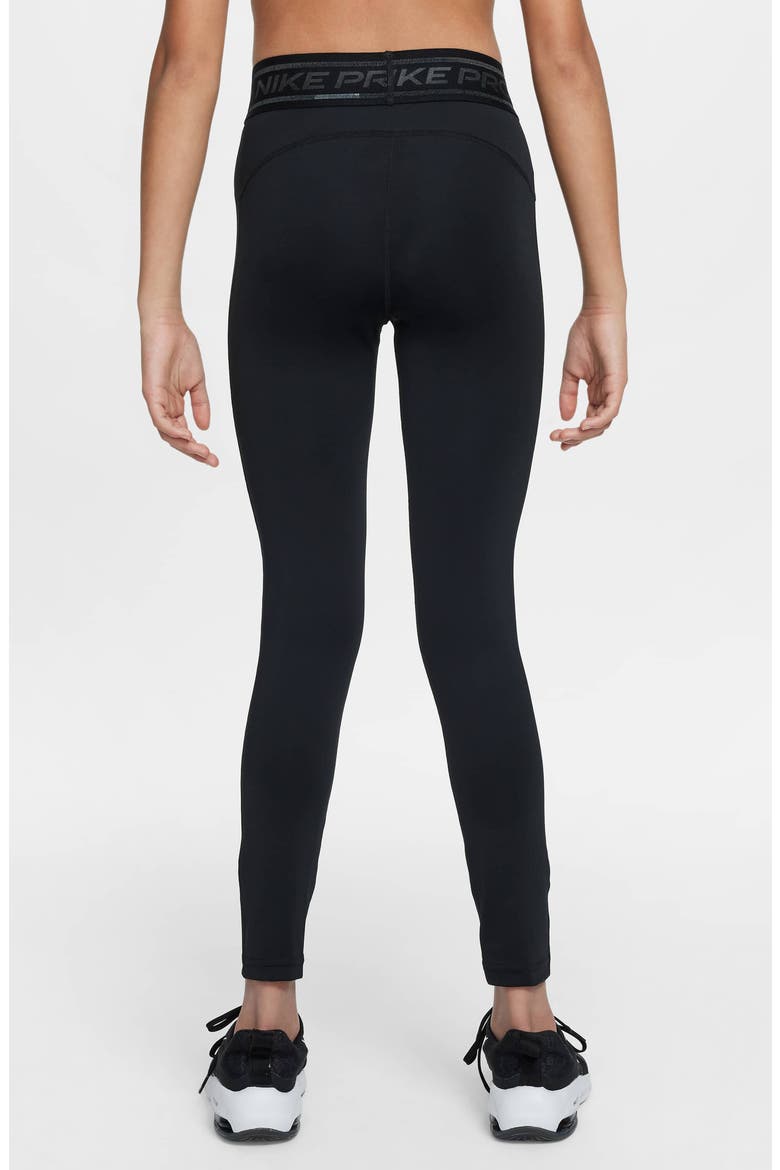 Kids' Pro Leggings, Alternate, color, 010 BLACK