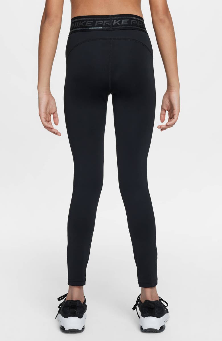 Nike Kids' Pro Leggings, Alternate, color, 010 Black