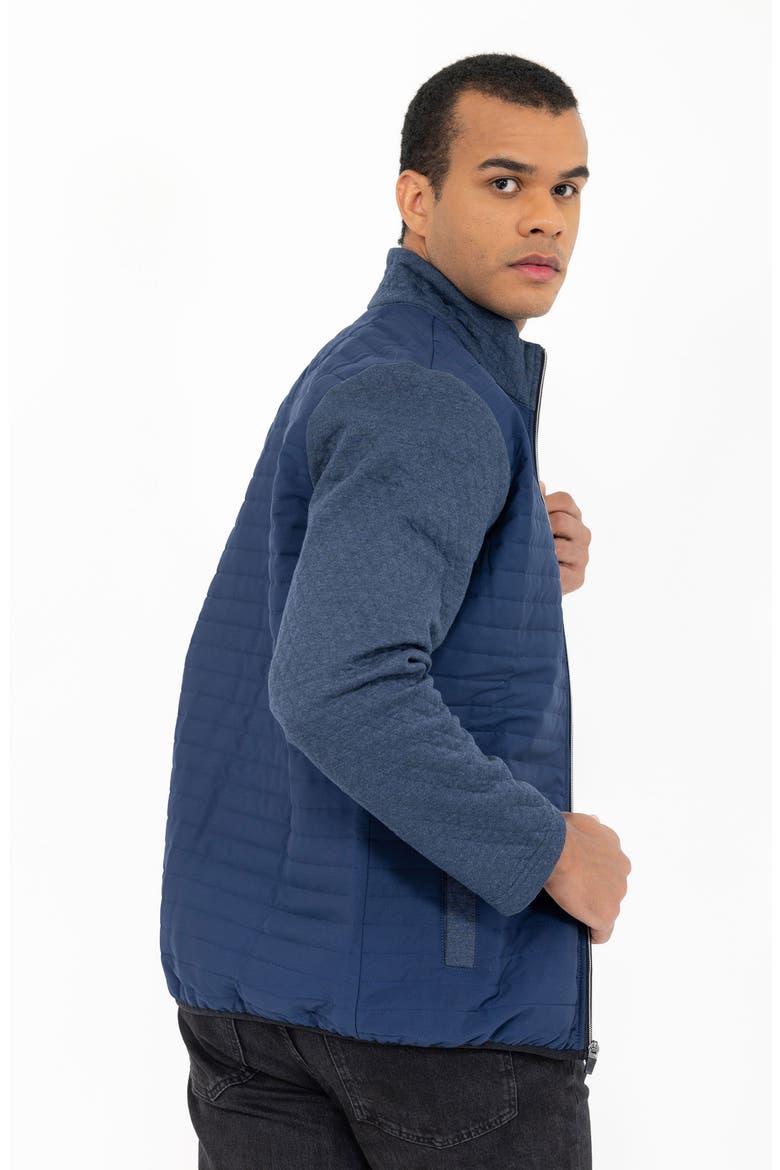 Mix Quilt Zip Jacket, Alternate, color, INDIGO
