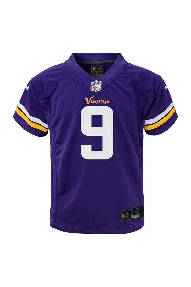 Preschool Nike J.J. McCarthy Purple Minnesota Vikings Player Game Jersey, Alternate, color, Purple