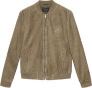 AllSaints Morten Suede Bomber Jacket