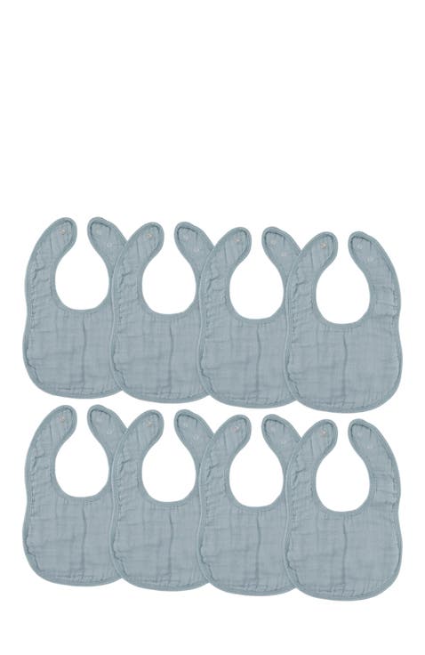 Muslin Bibs - Pack of 8