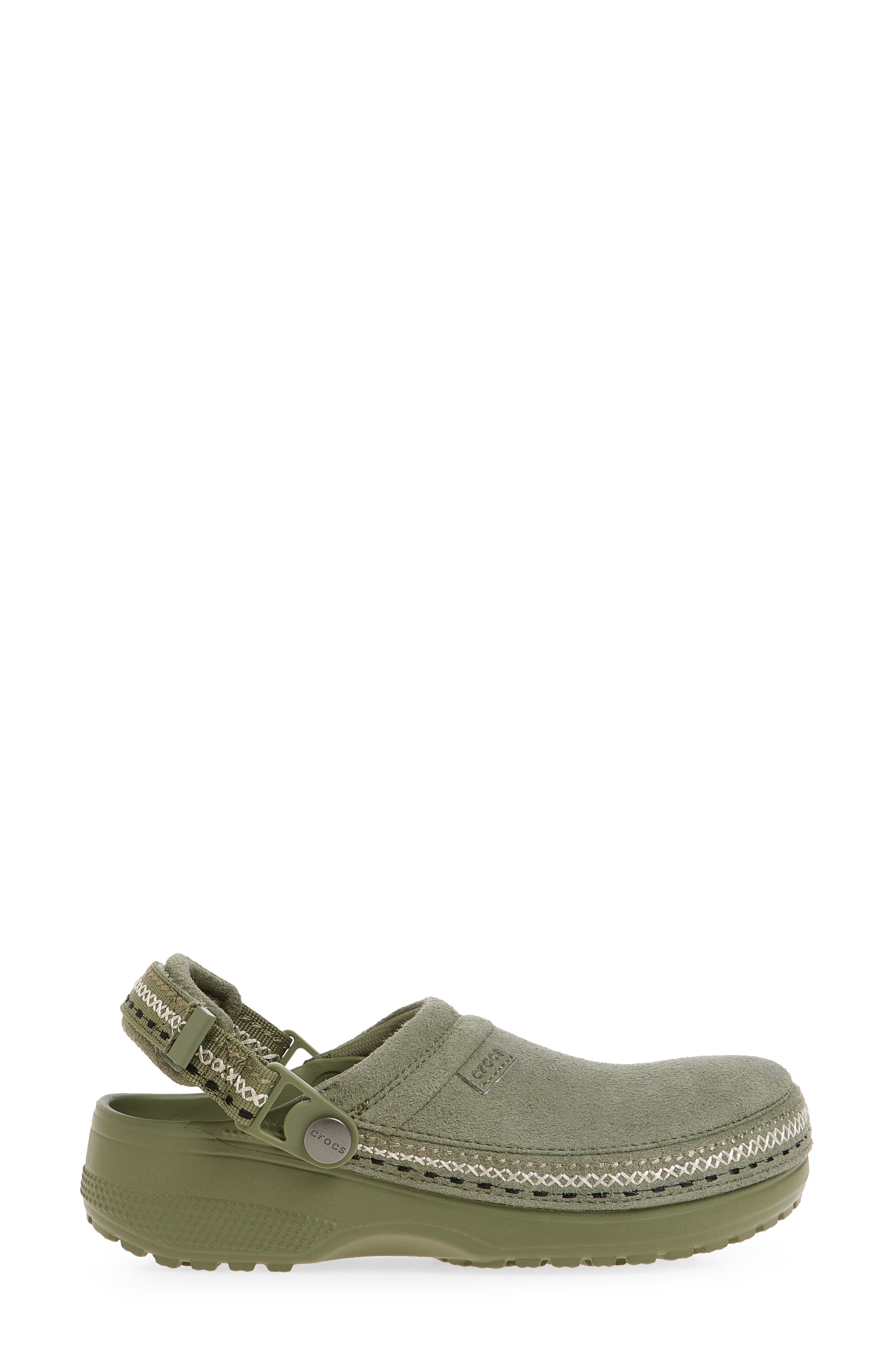 Classic Crafted Faux Suede Stitch Clog, Alternate, color, CARGO