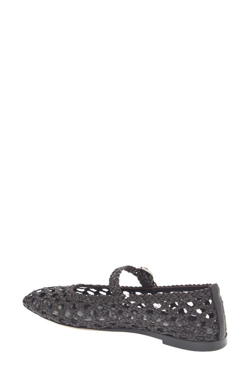 Shop Le Monde Beryl Woven Mary Jane Flat In Chocolate