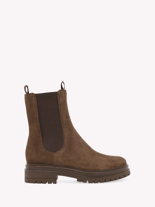 Gianvito Rossi Chester Elasticated-panels Boots In Brown