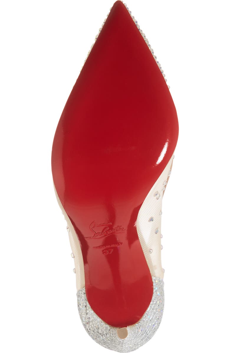 Christian Louboutin Follies Strass Pointed Toe Pump, Alternate, color,