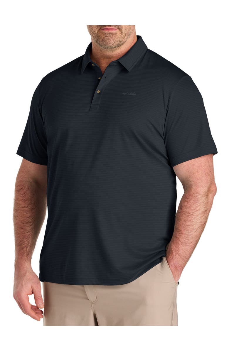 TravisMathew Fit By DXL Big & Tall The Zinna Polo Shirt, Main, color, Black