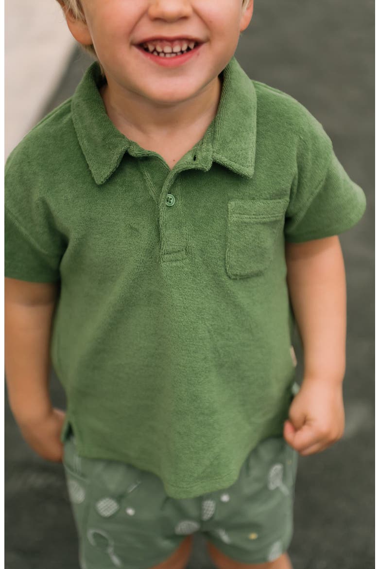 Kids' Organic Cotton Polo, Alternate, color, GRASS