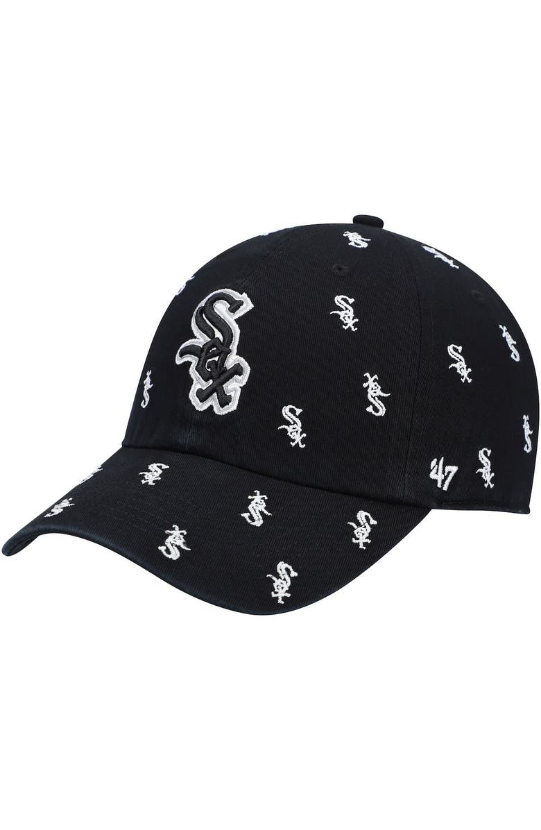 '47 Women's '47 Black Chicago White Sox Confetti Clean Up Adjustable Hat, Main, color, 