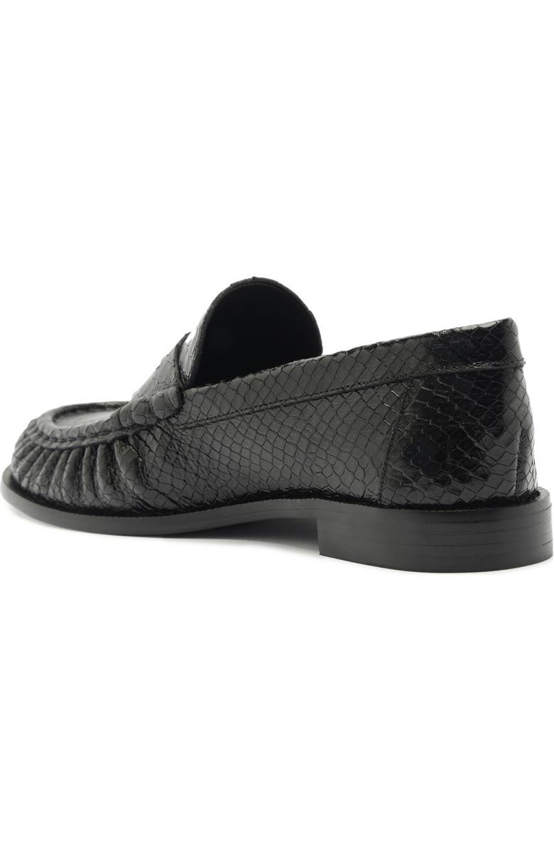 Schutz Tyche Genuine Calf Hair Penny Loafer, Alternate, color, Black