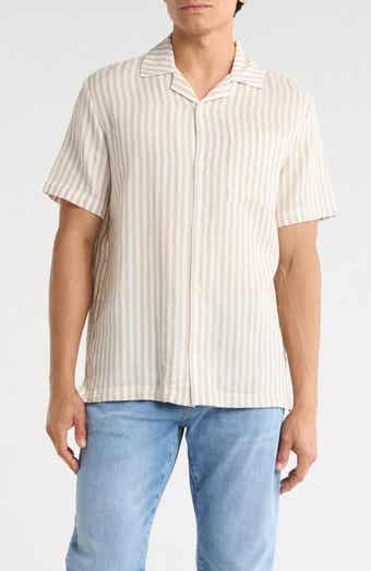 Joe's Striped Cotton Camp Shirt
