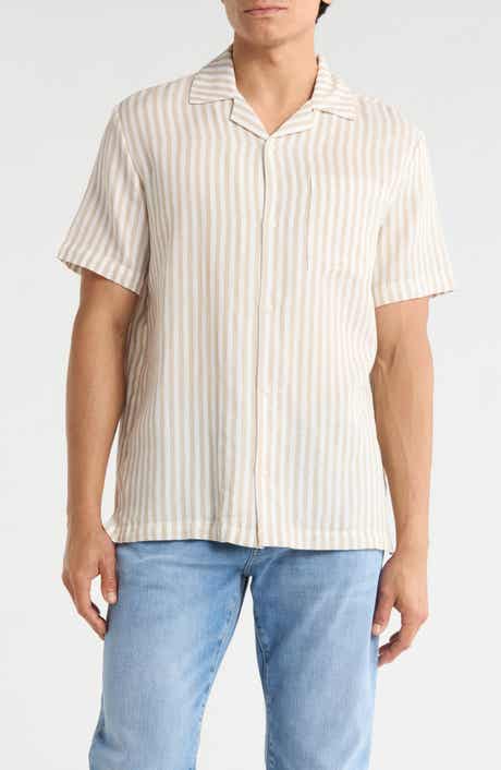 Joe's Striped Cotton Camp Shirt