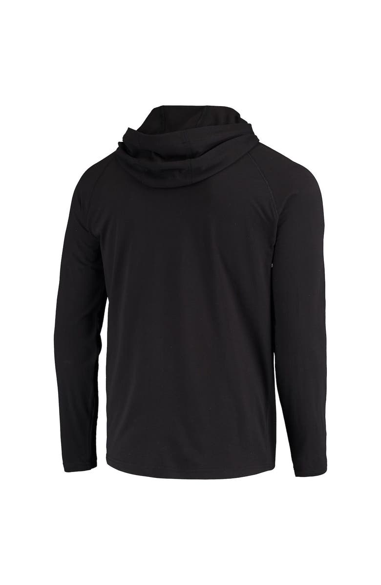 Under Armour Men's Under Armour Black San Francisco Giants Foundry Charged Henley Raglan Tri-Blend Performance Pullover Hoodie, Alternate, color, 