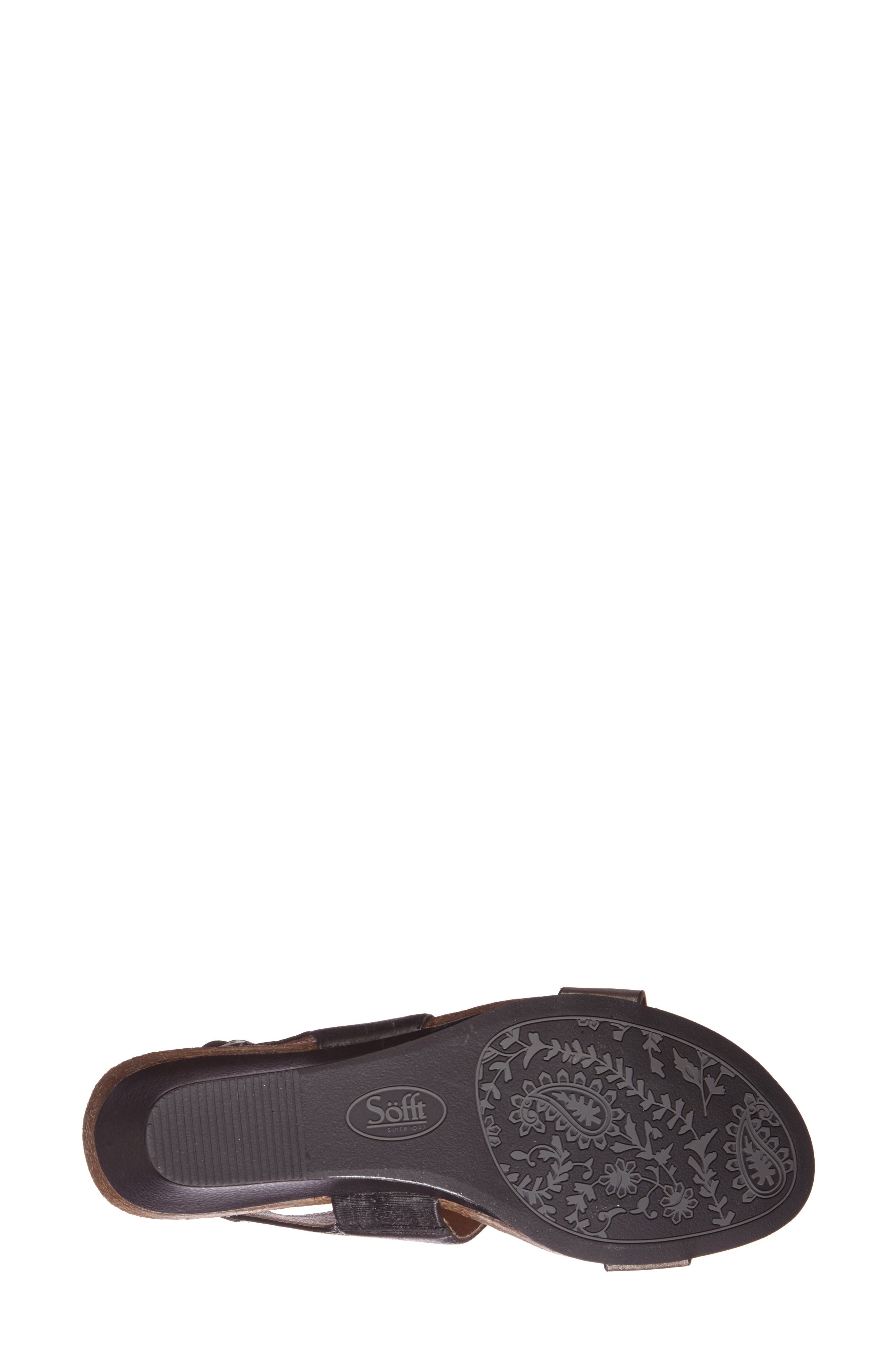 'Vanita' Leather Sandal, Alternate, color, BLACK/ ANTHRACITE